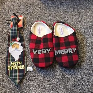 Christmas Tie and Slipper